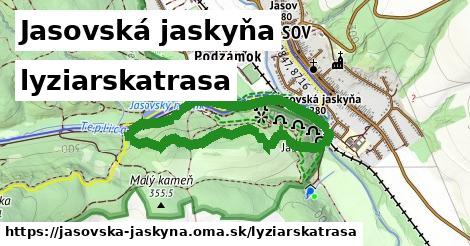 Jasovská jaskyňa Lyžiarske trasy  