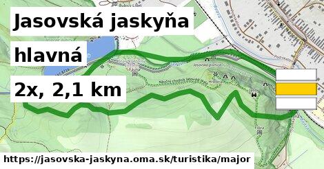 Jasovská jaskyňa Turistické trasy hlavná 