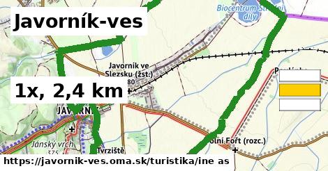 Javorník-ves Turistické trasy iná 