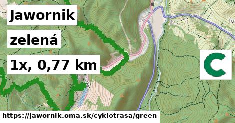 Jawornik Cyklotrasy zelená 