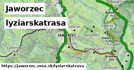 Jaworzec Lyžiarske trasy  
