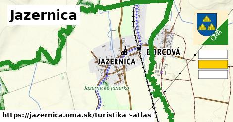 Jazernica Turistické trasy  