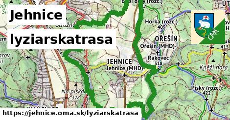 Jehnice Lyžiarske trasy  