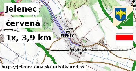 Jelenec Turistické trasy červená 