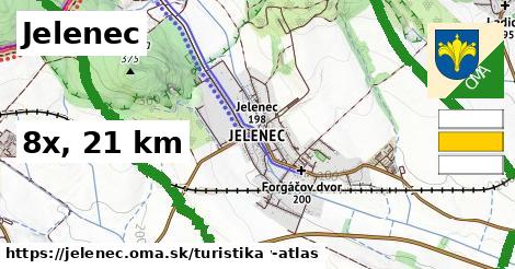 Jelenec Turistické trasy  