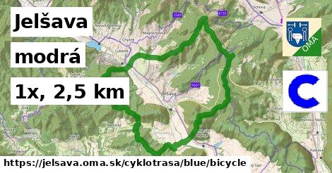 Jelšava Cyklotrasy modrá bicycle