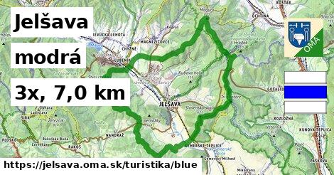 Jelšava Turistické trasy modrá 