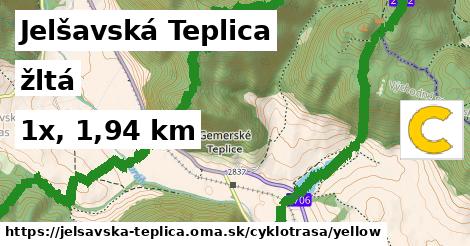 Jelšavská Teplica Cyklotrasy žltá 