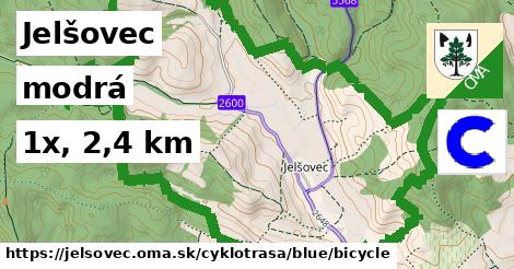 Jelšovec Cyklotrasy modrá bicycle