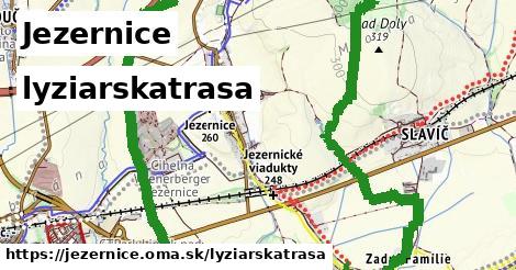 Jezernice Lyžiarske trasy  