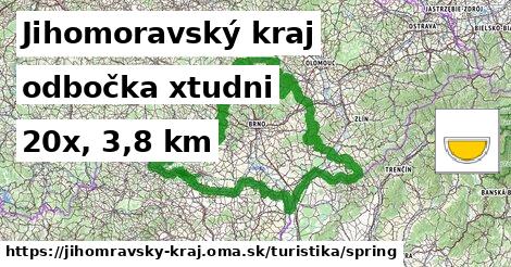 Jihomoravský kraj Turistické trasy odbočka xtudni 