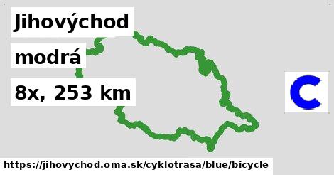 Jihovýchod Cyklotrasy modrá bicycle
