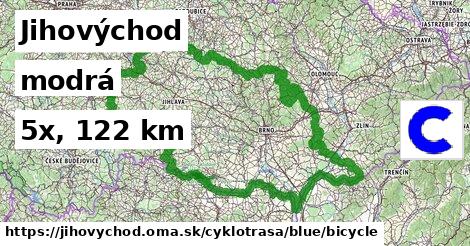 Jihovýchod Cyklotrasy modrá bicycle