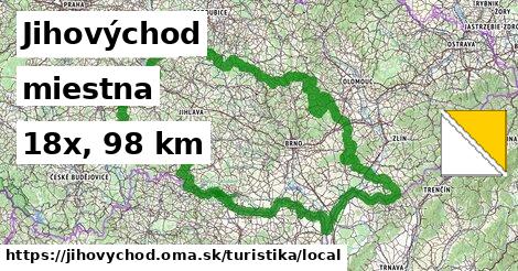 Jihovýchod Turistické trasy miestna 