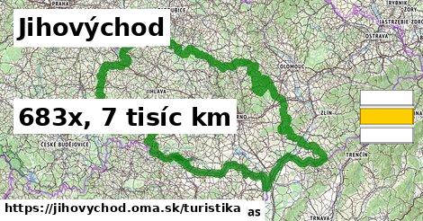 Jihovýchod Turistické trasy  