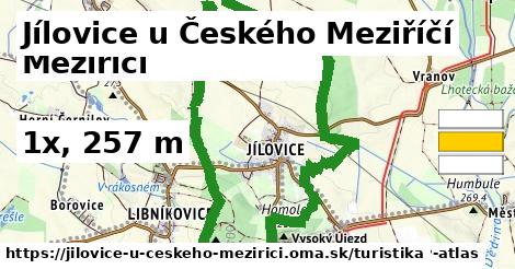 Jílovice u Českého Meziříčí Turistické trasy  