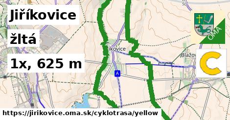 Jiříkovice Cyklotrasy žltá 