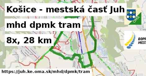 Košice - mestská časť Juh Doprava dpmk tram