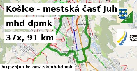 Košice - mestská časť Juh Doprava dpmk 