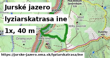 Jurské jazero Lyžiarske trasy iná 