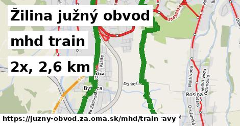 Žilina južný obvod Doprava train 