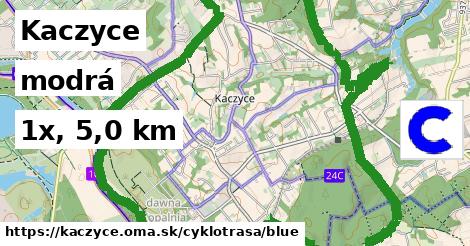 Kaczyce Cyklotrasy modrá 