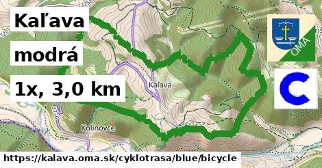 Kaľava Cyklotrasy modrá bicycle