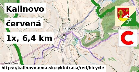 Kalinovo Cyklotrasy červená bicycle