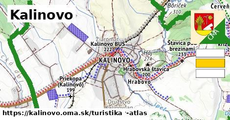 Kalinovo Turistické trasy  