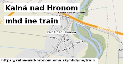 Kalná nad Hronom Doprava iná train