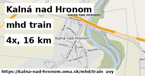 Kalná nad Hronom Doprava train 