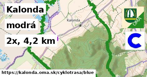 Kalonda Cyklotrasy modrá 