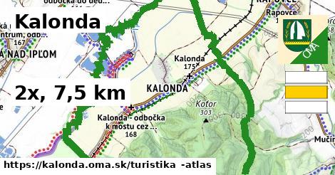 Kalonda Turistické trasy  