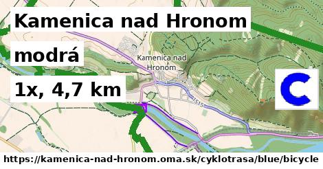 Kamenica nad Hronom Cyklotrasy modrá bicycle