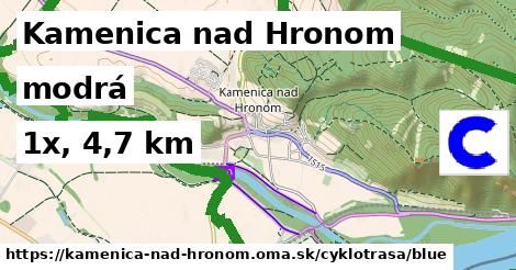 Kamenica nad Hronom Cyklotrasy modrá 