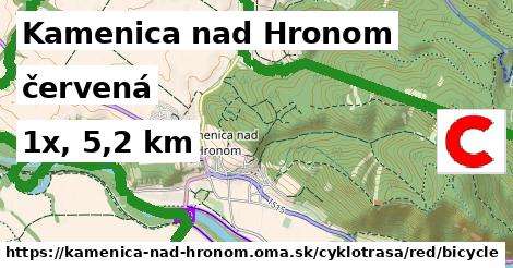 Kamenica nad Hronom Cyklotrasy červená bicycle