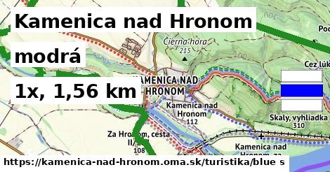 Kamenica nad Hronom Turistické trasy modrá 