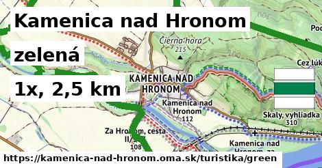 Kamenica nad Hronom Turistické trasy zelená 