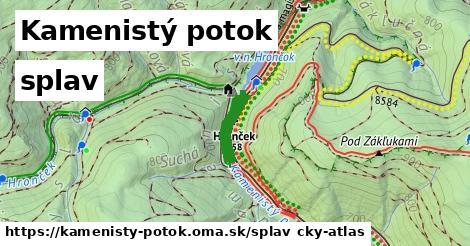 Kamenistý potok Splav  