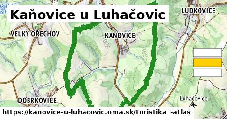 Kaňovice u Luhačovic Turistické trasy  