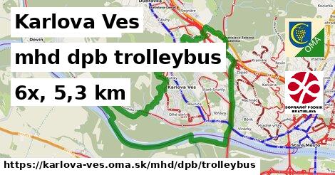 Karlova Ves Doprava dpb trolleybus