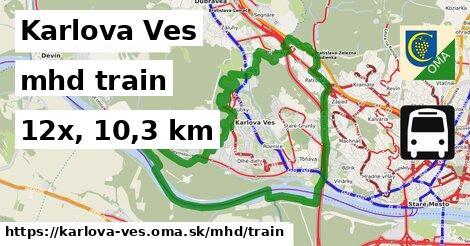 Karlova Ves Doprava train 