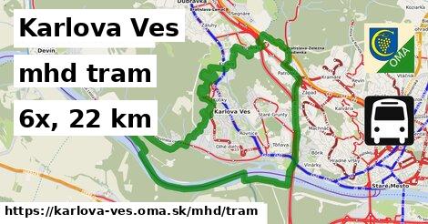 Karlova Ves Doprava tram 