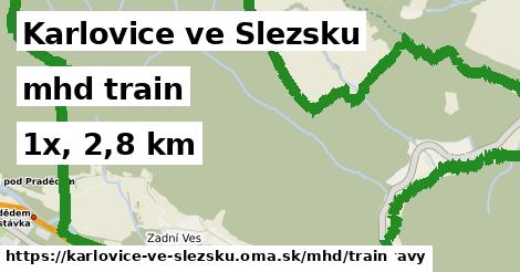 Karlovice ve Slezsku Doprava train 