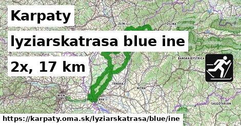 Karpaty Lyžiarske trasy modrá iná