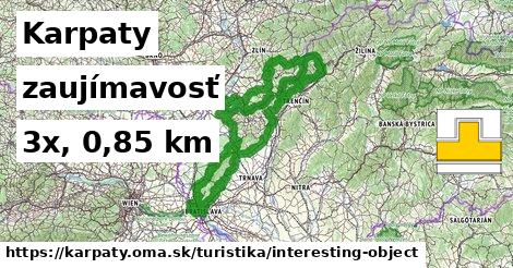 Karpaty Turistické trasy zaujímavosť 