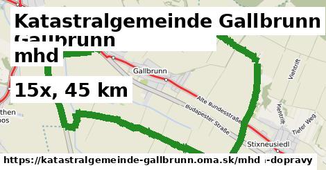 Katastralgemeinde Gallbrunn Doprava  