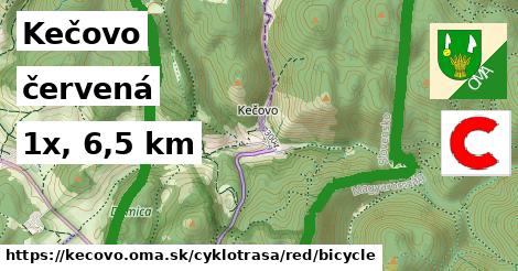 Kečovo Cyklotrasy červená bicycle