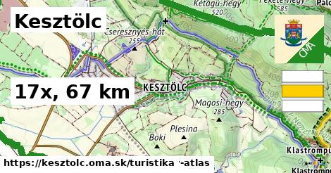 Kesztölc Turistické trasy  