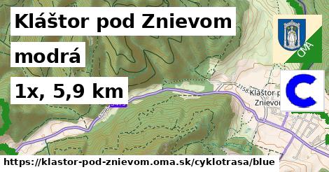 Kláštor pod Znievom Cyklotrasy modrá 